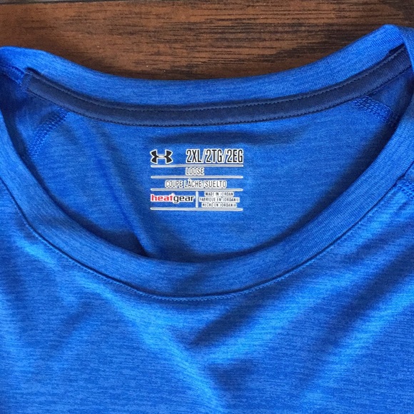 Under armour blue heat gear men’s 2xl t shirt - Picture 3 of 5
